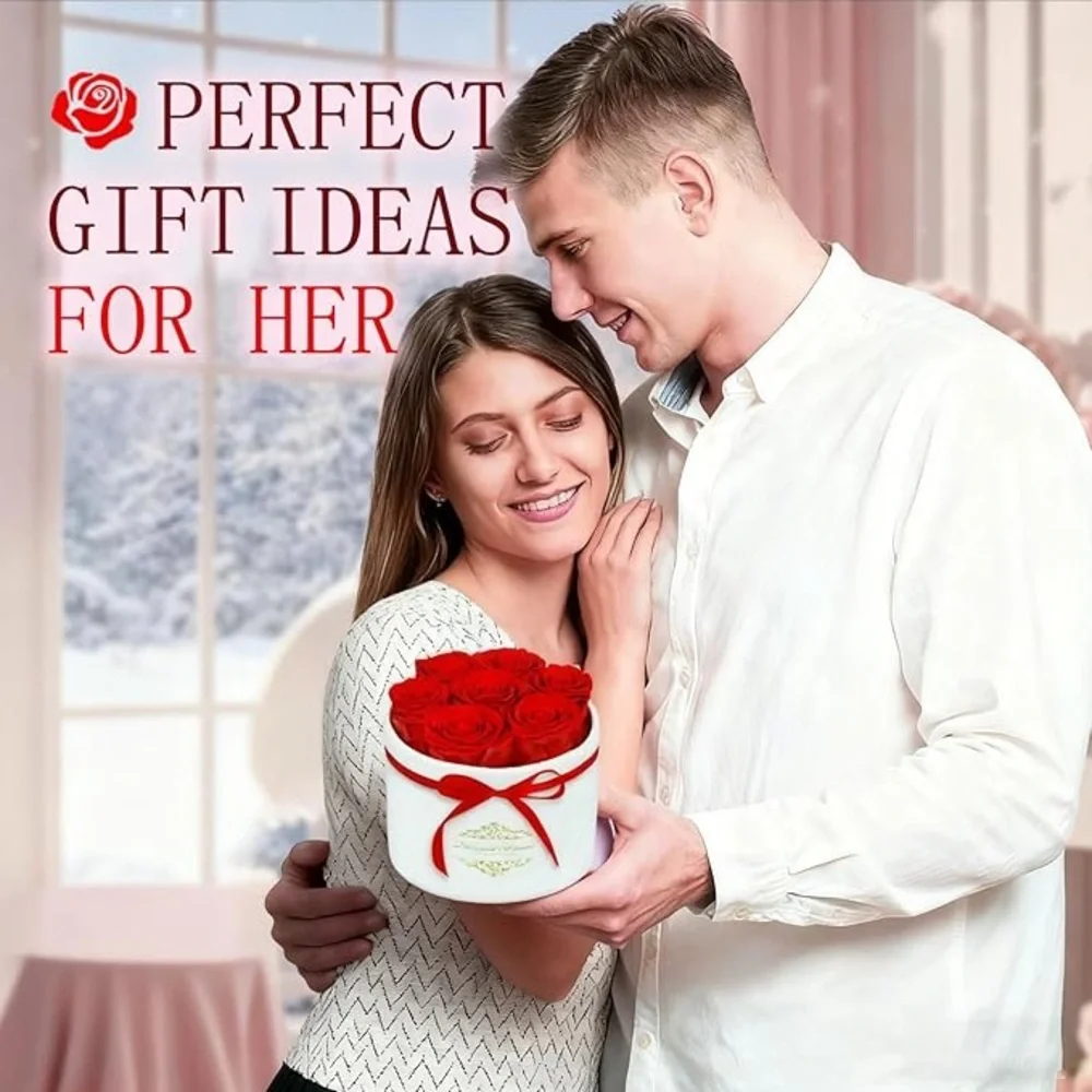 7 Forever Roses in a Luxury Suede Box – The Ultimate Romantic Gift